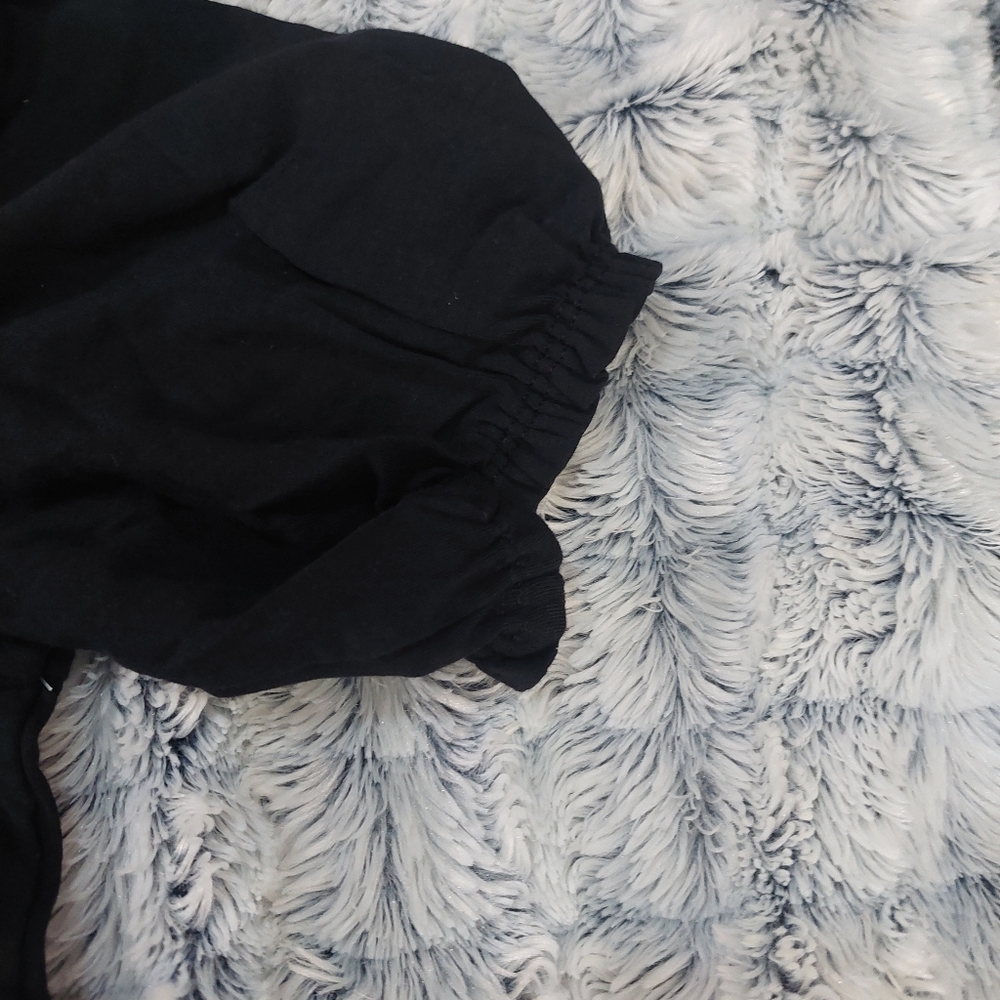 Black puffed sleeve tee XL - Picture 5 of 6